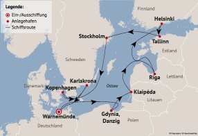 Ihre Reiseroute am 24.09.2026