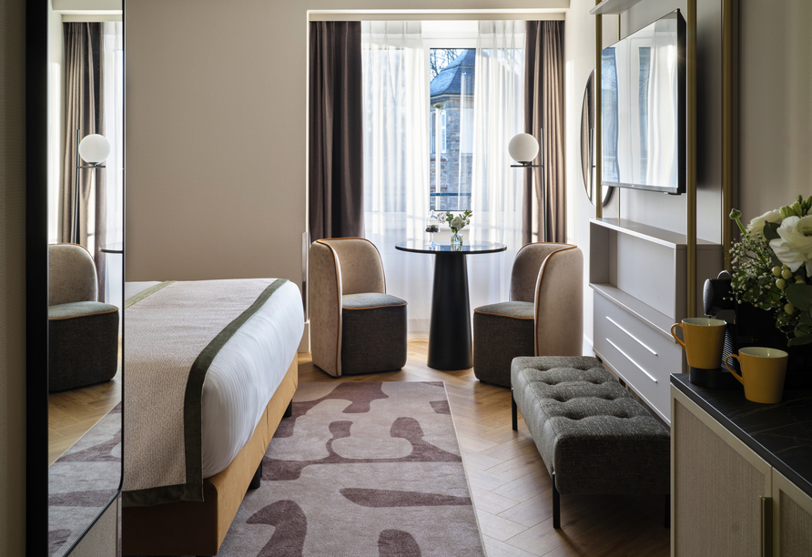 Genießen Sie Ihren Aufenthalt in den frisch renovierten Zimmern des Hotels.