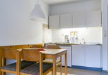 Beispiel für den Küchenbereich im Economy Twin-Appartement