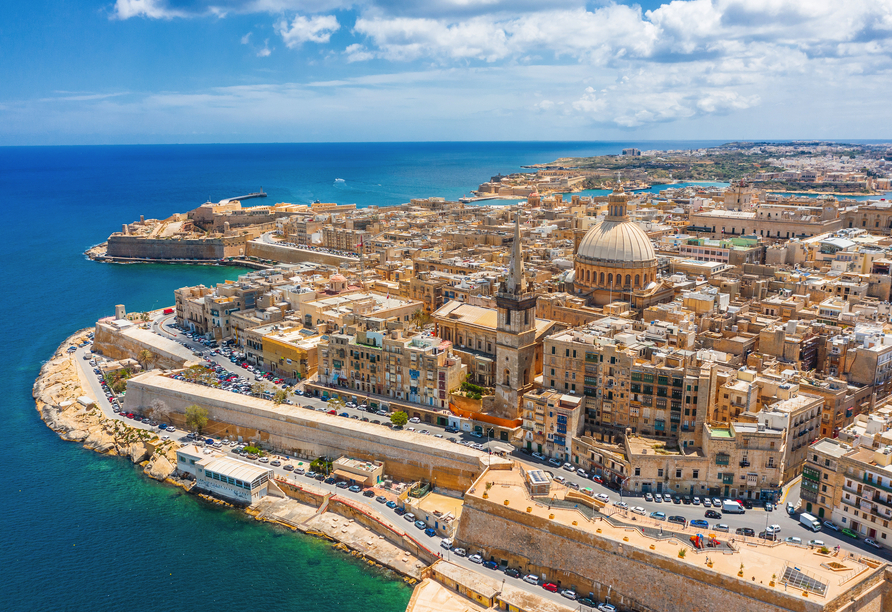 In Valletta entdecken Sie die Schönheit der kleinsten Hauptstadt Europas.
