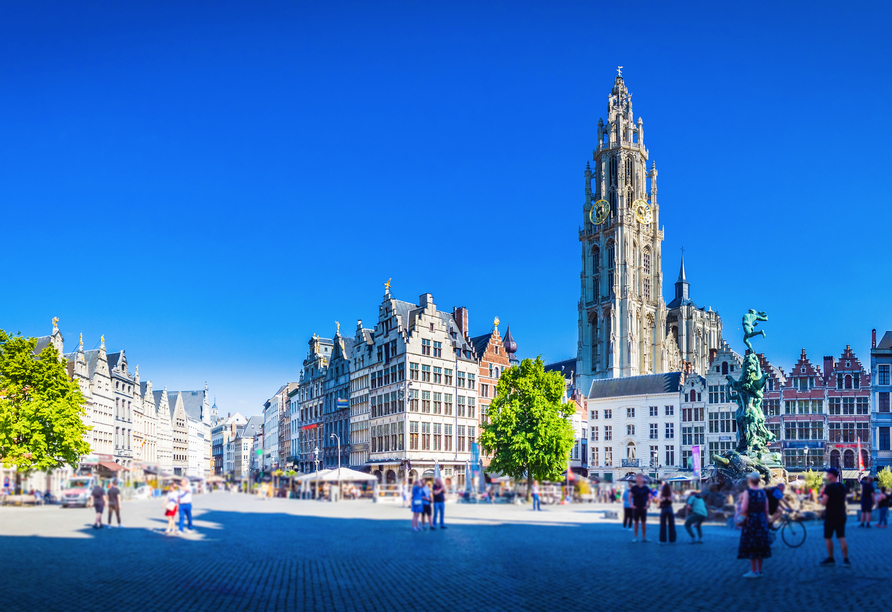 Die Diamantenstadt Antwerpen begrüßt Sie herzlich zu Ihrem Besuch in Belgien.