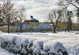 Im Winter erstrahlt der Kurpark in Bad Hersfeld in einer magischen Atmosphäre.