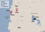 Reisezielkarte