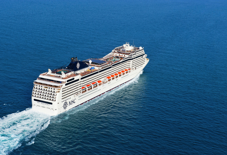 Herzlich willkommen an Bord der MSC Magnifica!
