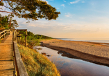 Genießen Sie an der „Weißen Düne“ in Saulkrasti den traumhaften Ausblick über die Ostsee.