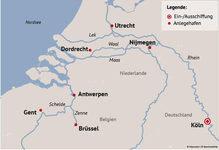 Ihre Reiseroute
