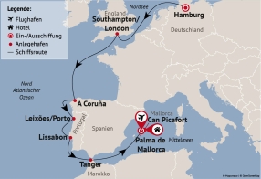 Ihre Reiseroute