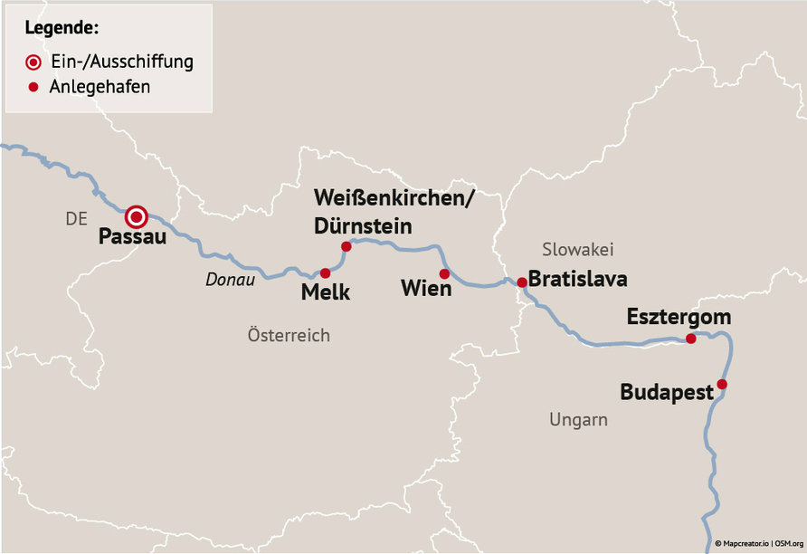 Ihre Reiseroute