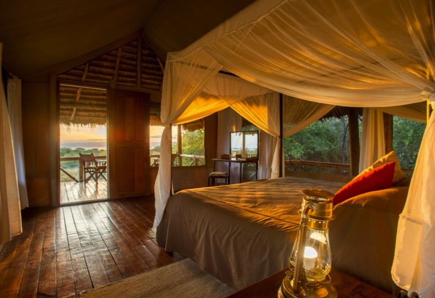 Beispiel einer Lodge im Tarangire Nationalpark