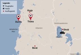 Reisezielkarte