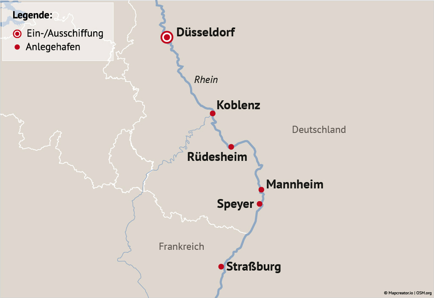Ihre Reiseroute am 01.04.26