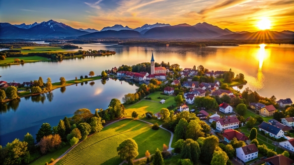 Der Chiemsee ist nicht weit von Ihrem Hotel entfernt.