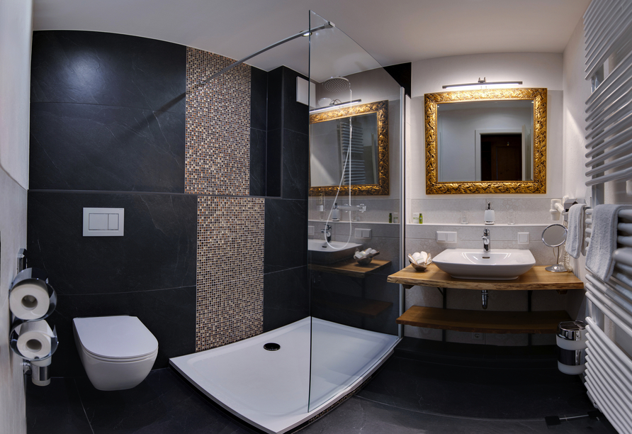 Beispiel eines Badezimmers im Comfort Superior Appartement 