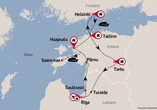 Reisezielkarte