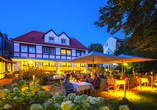 Verbringen Sie laue Sommerabende auf der Terrasse des Hotels Braunschweiger Hof.