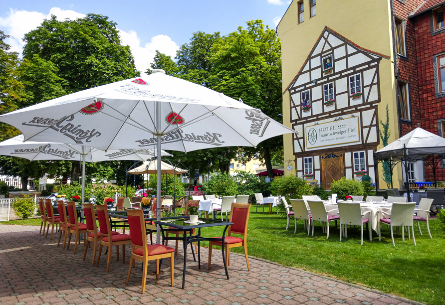 Terrasse des Hotels Braunschweiger Hof