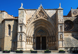 Ein Blickfang in Morella: das prachtvolle Portal der Basilika Santa María.