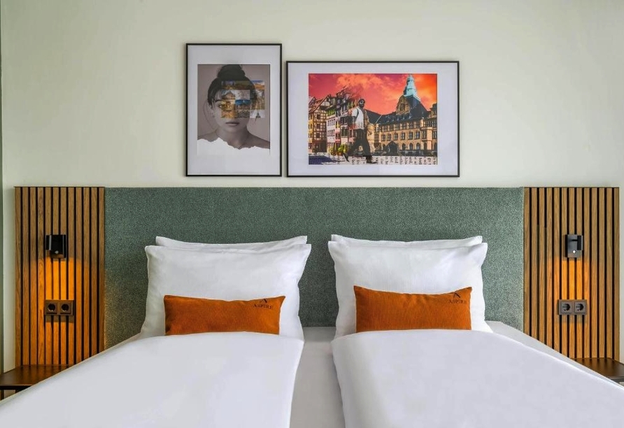 Beispiel eines Doppelzimmers im Aspire Palais Hotel in Recklinghausen