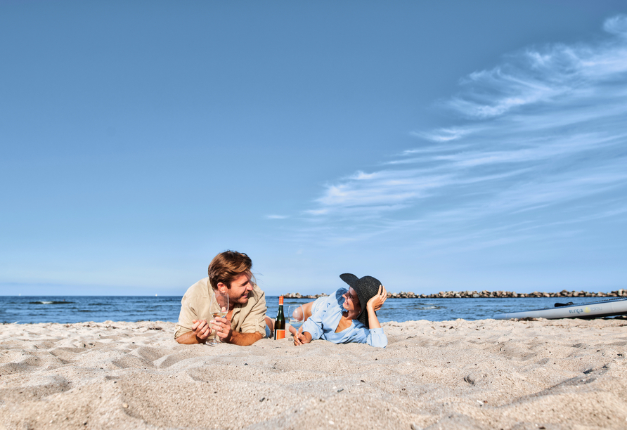 Lassen Sie es sich am Strand gut gehen.