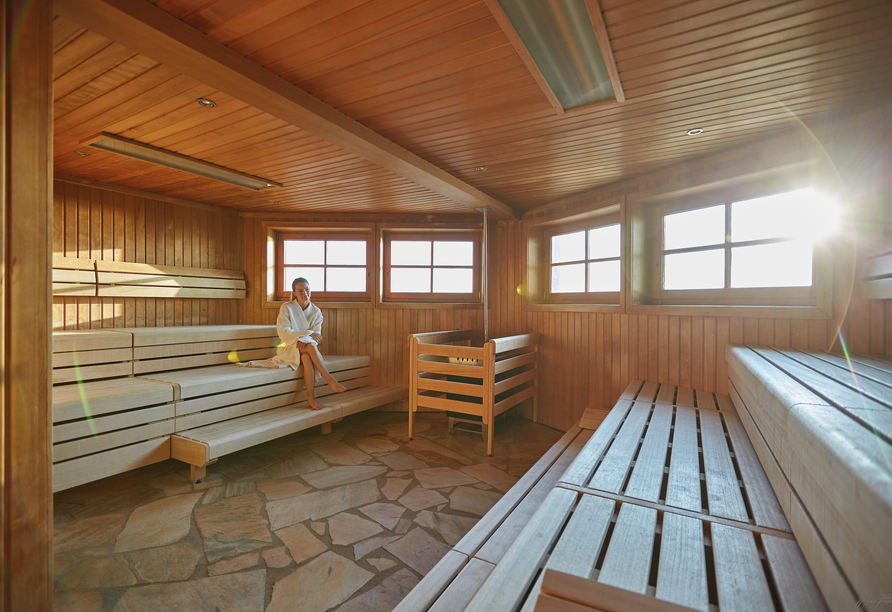 Entspannen Sie in der Sauna des Mare Mara.
