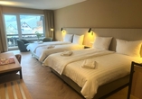 Beispiel eines Vierbettzimmers im May Hotel Mayschoß