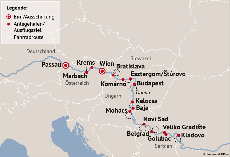 Ihre Reiseroute