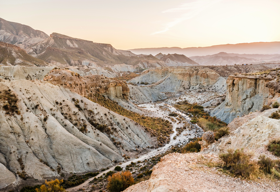 Die Tabernas-Wüste ist eine der außergewöhnlichsten Landschaften Europas.