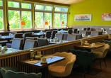 Lassen Sie sich im Restaurant kulinarisch verwöhnen.
