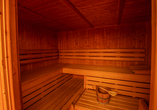 In der hoteleigenen Sauna können Sie entspannen.