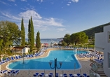 Außenpool des Beispielhotels Maslinica Mimosa Lido Palace Hedera