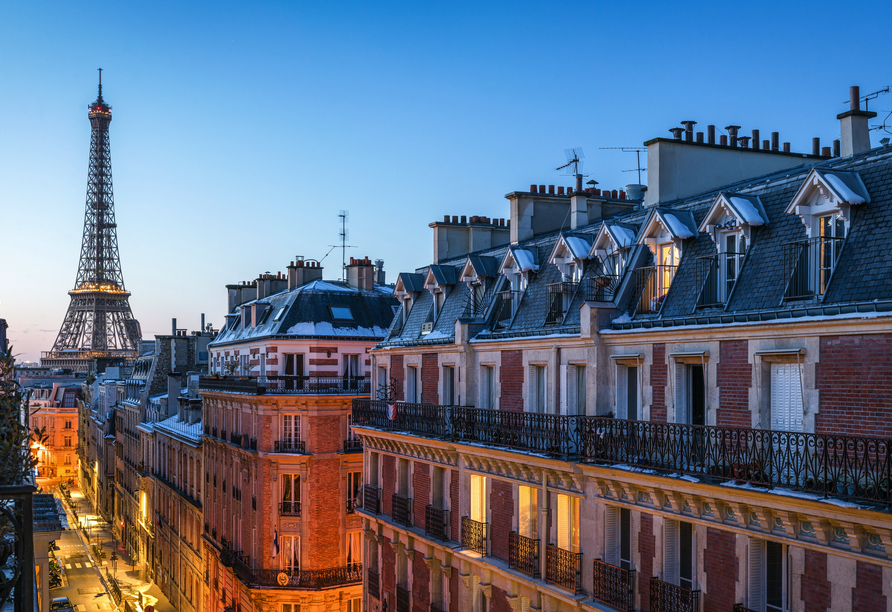 Besuchen Sie Paris, die Stadt der Liebe.
