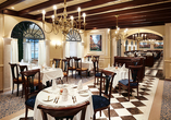 Lassen Sie sich mit köstlichen Speisen im Restaurant Casa Nova verwöhnen.