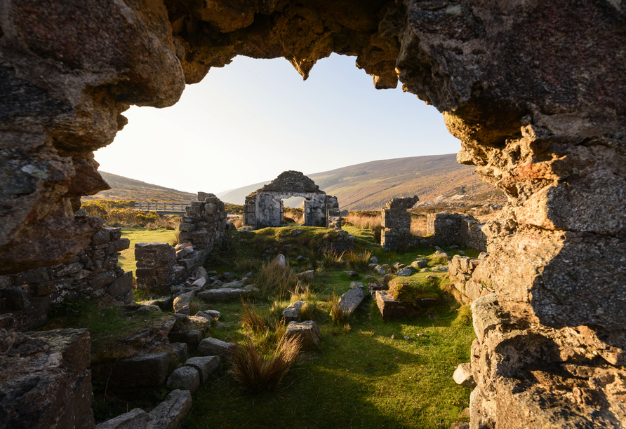 Die Klosterruine im Glendalough Tal bietet ein tolles Fotomotiv!