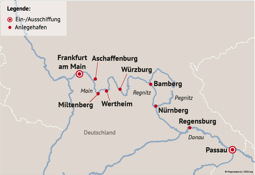 Ihre Reiseroute
