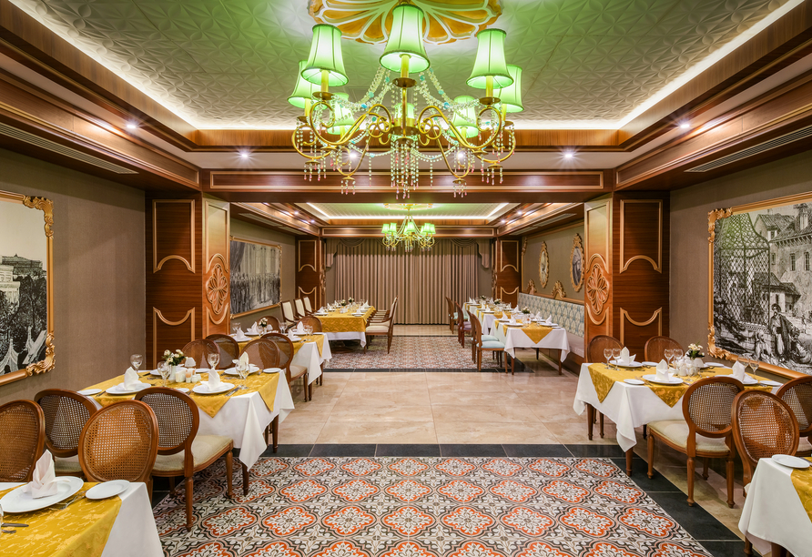 Das Hotel verwöhnt Sie mit insgesamt vier Restaurants.
