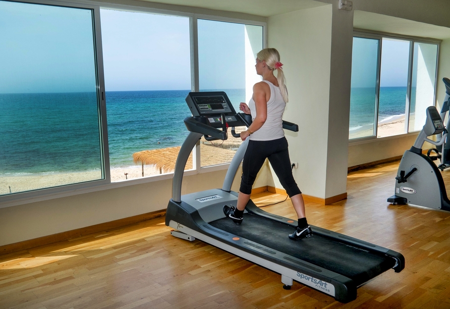 Im Fitnessraum können Sie körperlich aktiv werden.