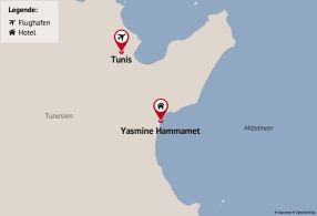 Reisezielkarte
