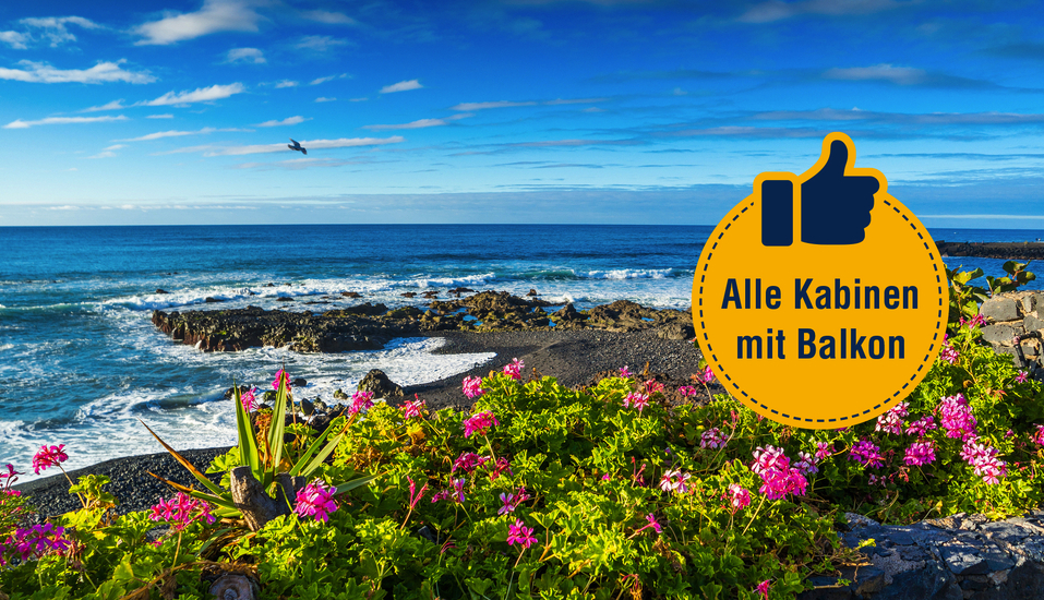 Freuen Sie sich auf eine traumhafte Kreuzfahrt durch die Kanaren.