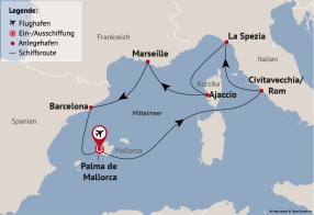 Ihre Reiseroute