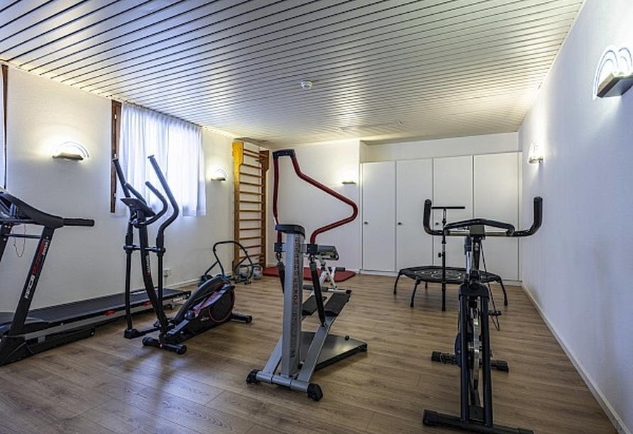 Im Fitnessraum des Hotels haben Sie die Möglichkeit zur sportlichen Betätigung.