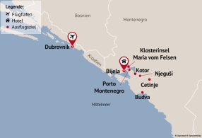 Reisezielkarte