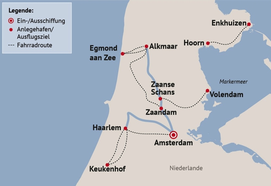 Ihre Reiseroute