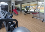Im Fitnessstudio des Hotels können Sie sich ordentlich auspowern.