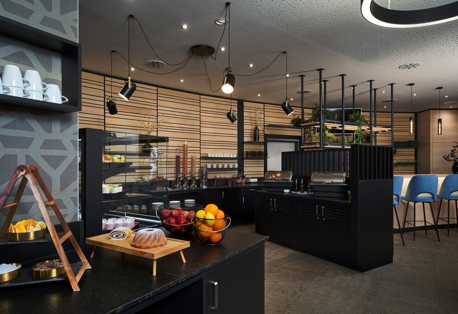 Frühstücksbuffet des Leonardo Hotels Vienna City West