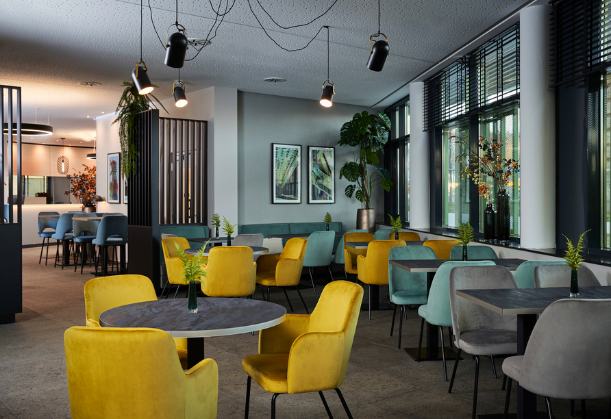 Das Leonardo Hotel Vienna City West glänzt im modernen Stil.