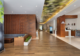 Die Lobby des Hotels lädt zum Verweilen ein.