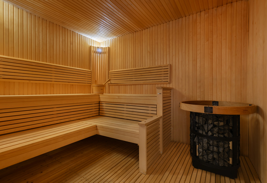 Entspannen Sie ein wenig in der hoteleigenen Sauna.