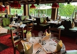 Lassen Sie sich im Restaurant mit Köstlichkeiten verwöhnen.
