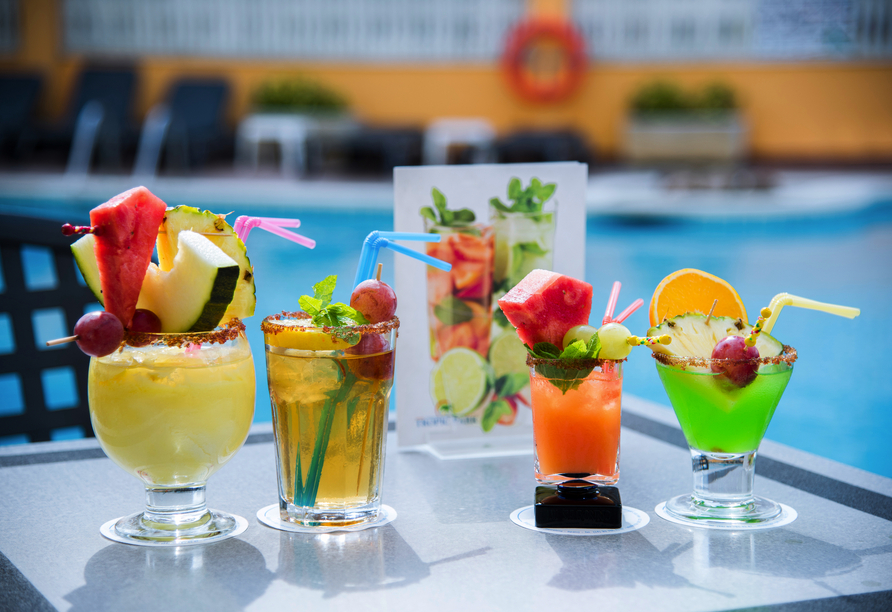 Ihr Lieblingsgetränk rundet Ihren Urlaub ideal ab.