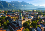 Besuchen Sie das historische Hall in Tirol mit seiner mittelalterlichen Altstadt.